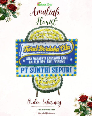 Papan Bunga Duka di Winenet Dua