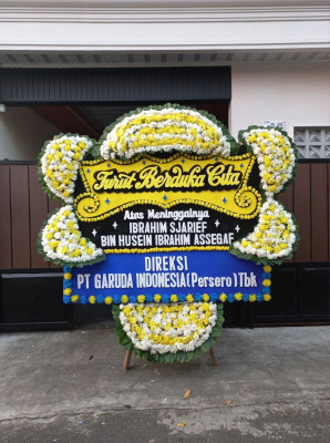 Papan Bunga Duka di Winenet Dua